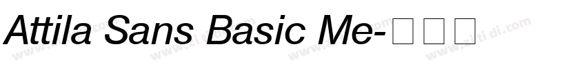 Attila Sans Basic Me字体转换